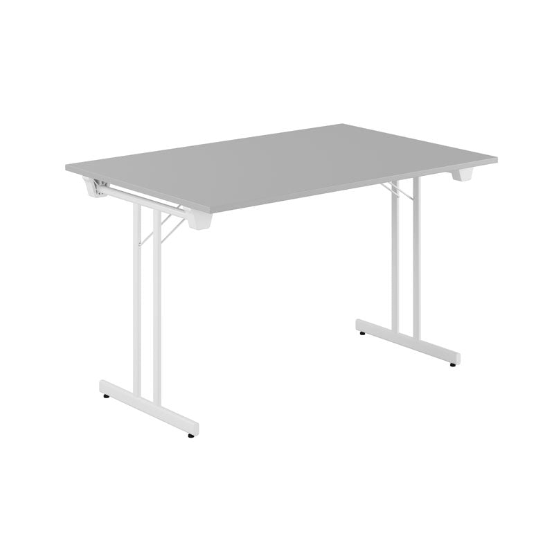 Produktbillede af Dinner Style 120x80cm Sammenklappeligt bord Grå-hvid på tilbud