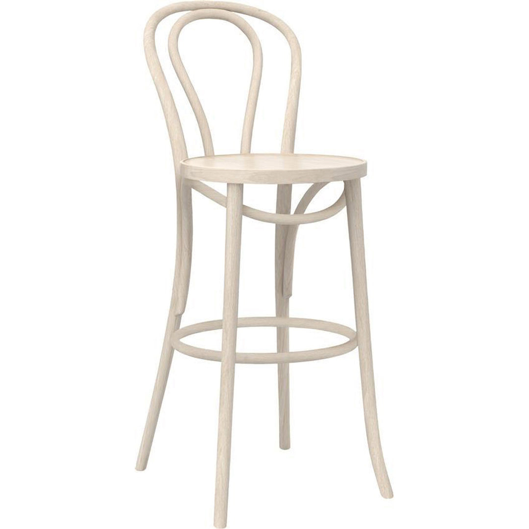 Produktbillede af WINNIE barstol med sædehøjde 75cm Hvid vaske på tilbud
