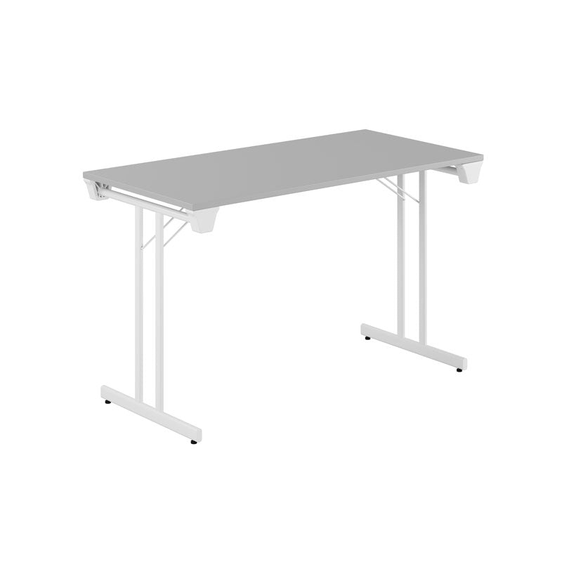 Produktbillede af Dinner Style 120x60cm Sammenklappeligt bord Grå-hvid på tilbud