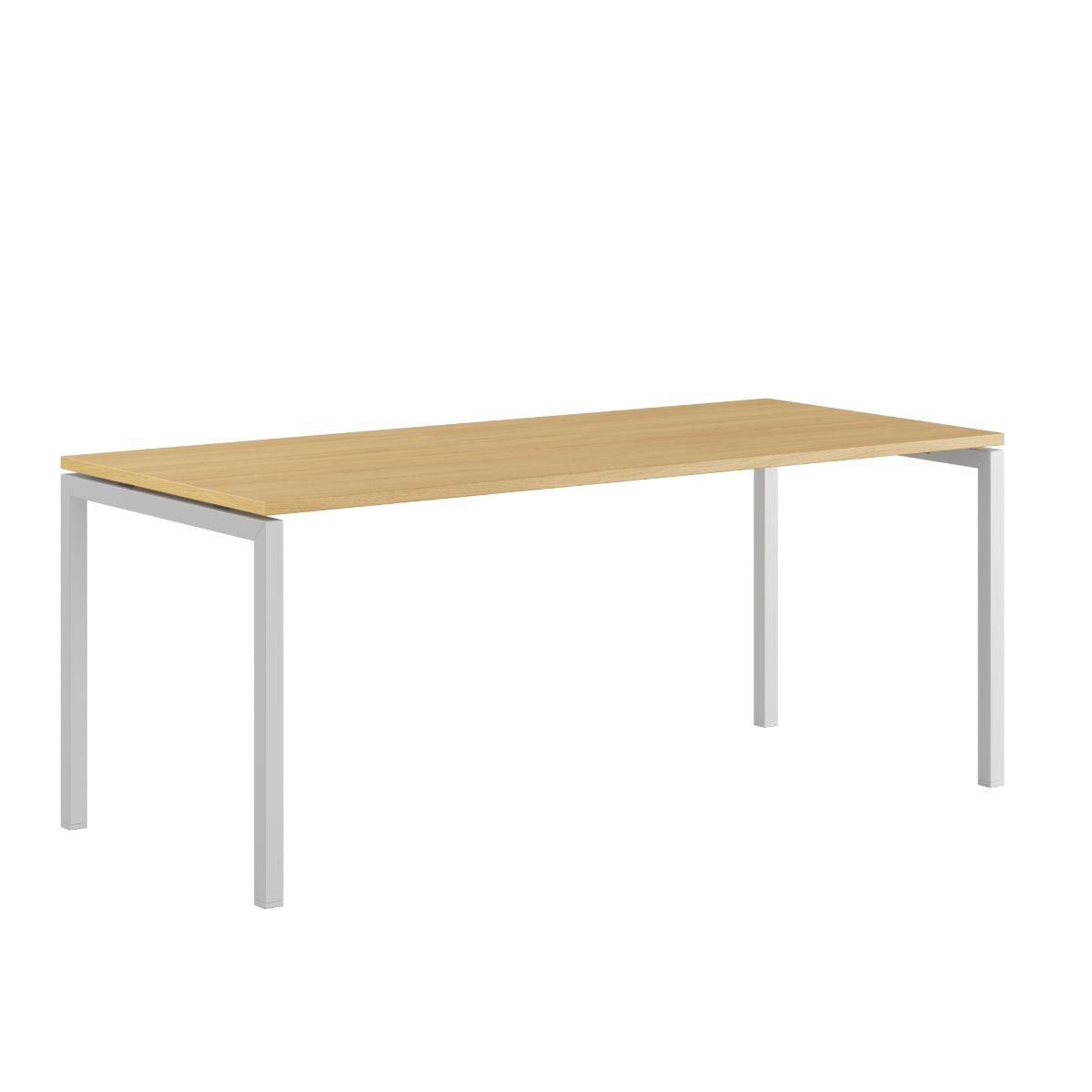 Produktbillede af Luna U Bord 180x80cm Eg-hvid på tilbud