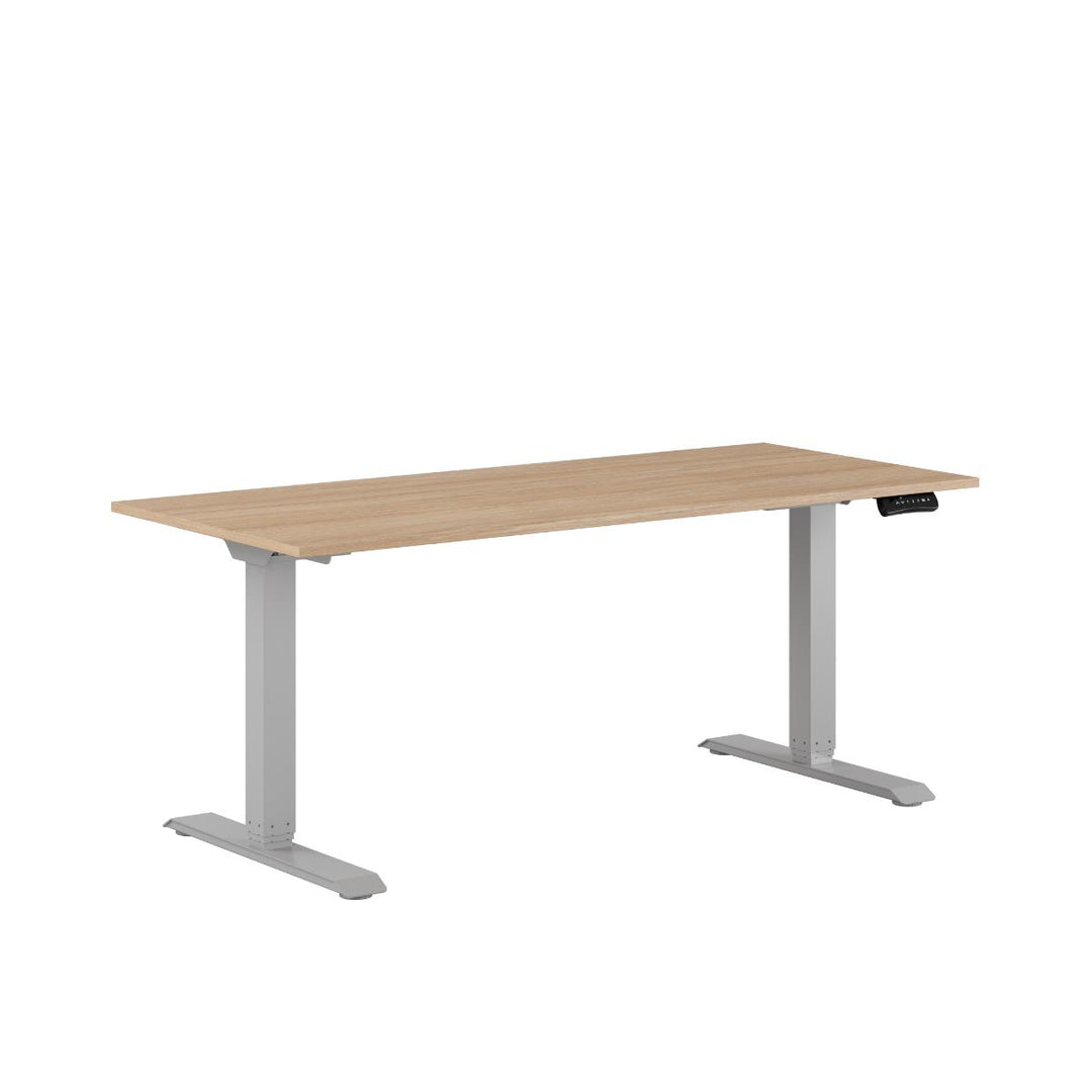 Produktbillede af Premium Hæve/Sænkebord m/2 motorer 160x70cm Urban-grå på tilbud