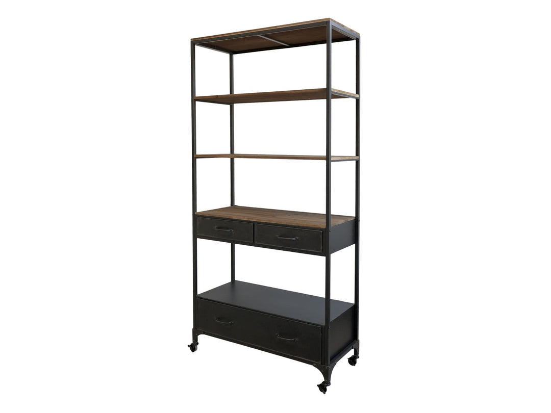 Produktbillede af CHIC ANTIQUE REOL M/HJUL/SKUFFER 200 i premium kvalitet