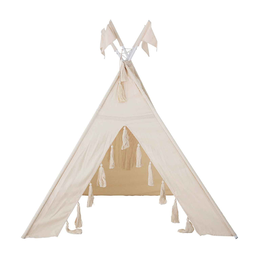 Produktbillede af BLOOMINGVILLE MINI legetipi natur bomuld kvadratisk 110x110 i premium kvalitet