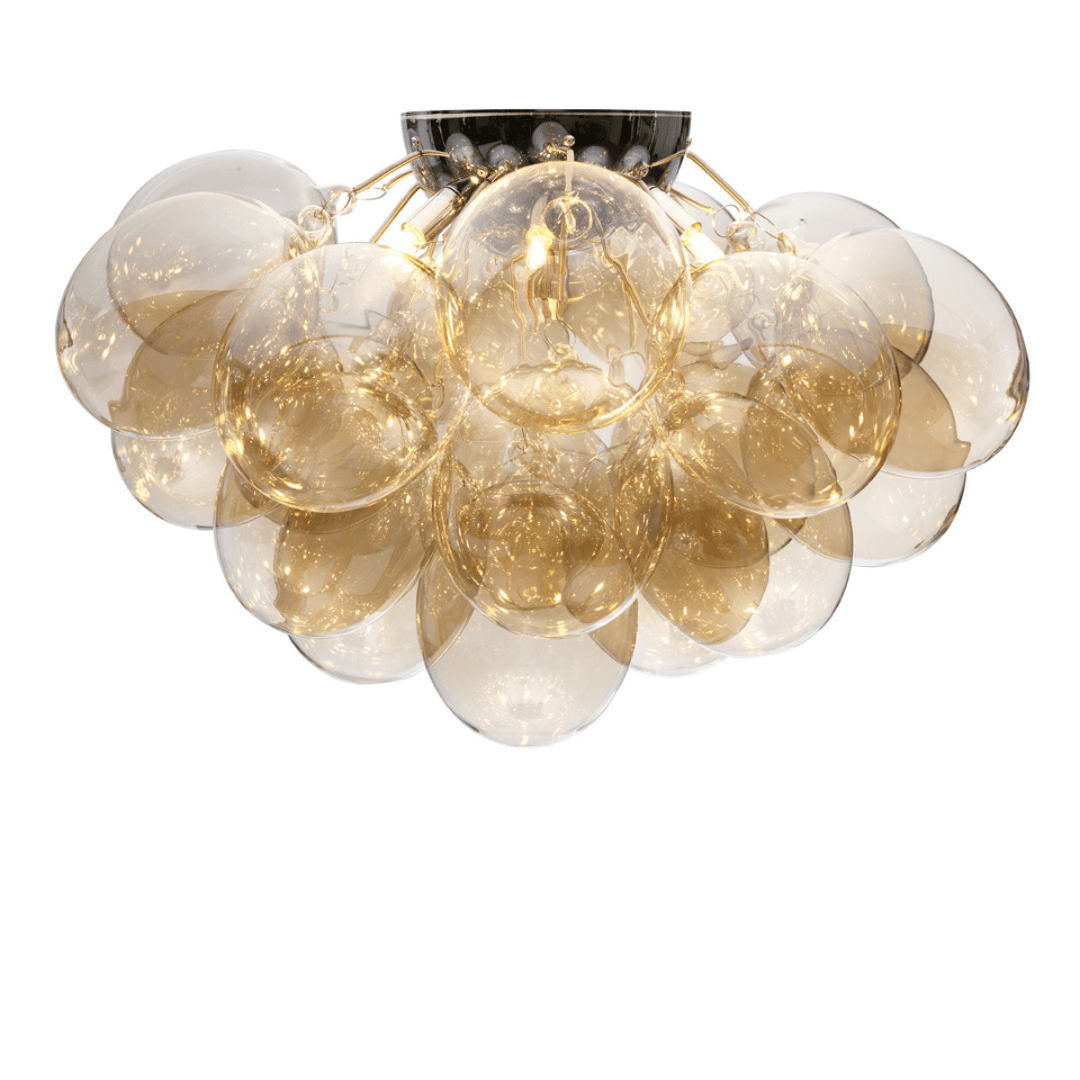 Produktbillede af Gross Plafond Ø70 Loftlampe Amber/Krom By Rydéns i premium kvalitet