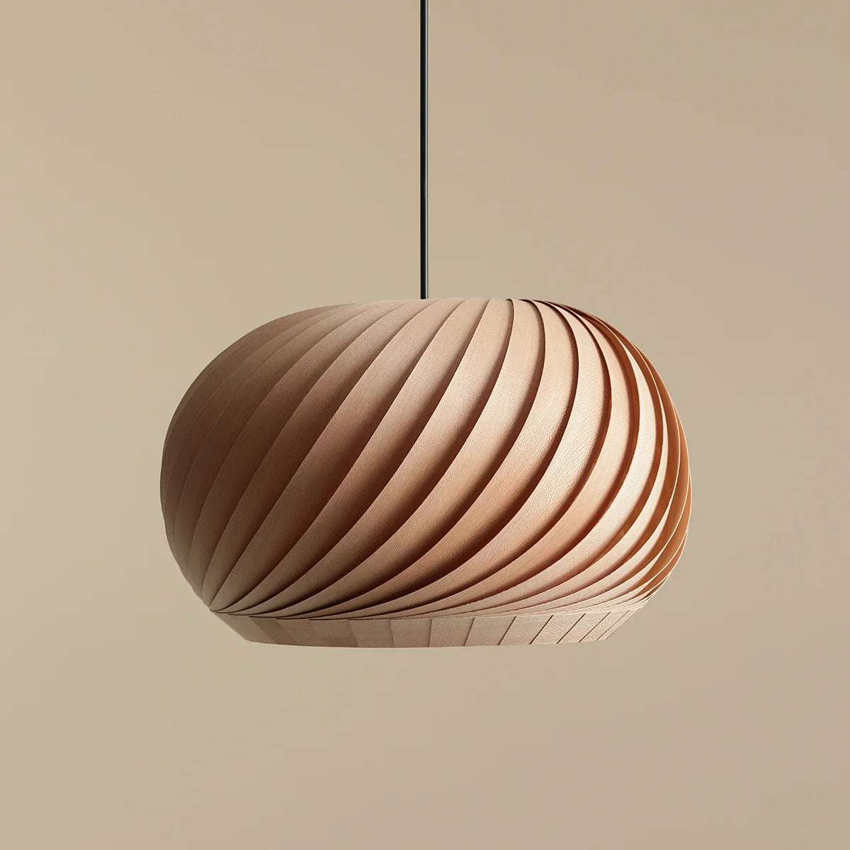 Produktbillede af Nightfall Pendel i bøgetræ diameter 38 cm. på tilbud i høj kvalitet