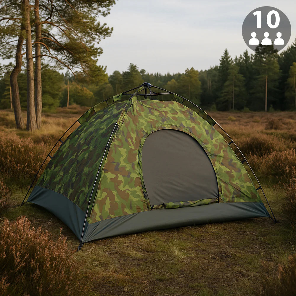 Quick-Up Camouflagetelt til 3 8 personer 10
