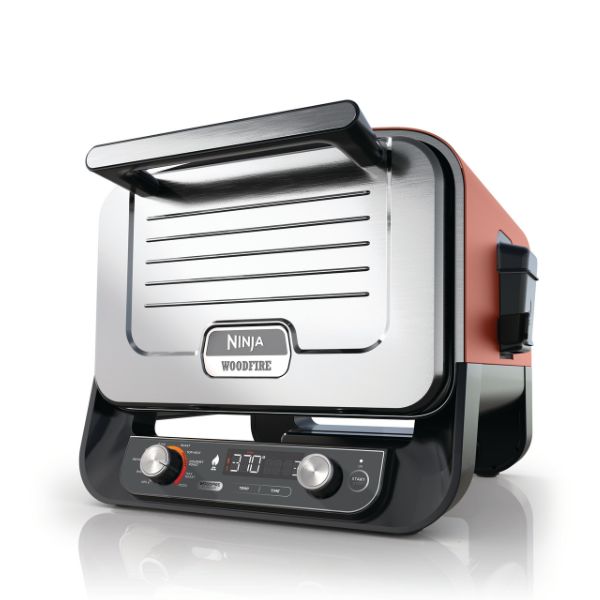 Produktbillede af Ninja Woodfire Oo101eu Udendørs Elektrisk Grill Og Røgeovn 2400w på tilbud – premium kvalitet og detaljer
