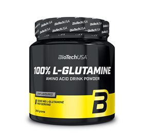 Produktbillede af 100% L-Glutamine 240 g på tilbud