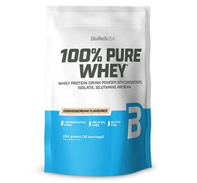 Produktbillede af 100% Pure Whey Protein pulver Cookies & Cream 454 g på tilbud