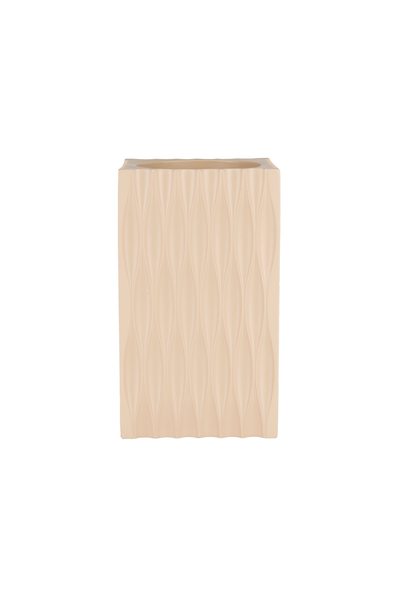 Produktbillede af ZUIVER Riley vase beige harpiks H:25 i premium kvalitet