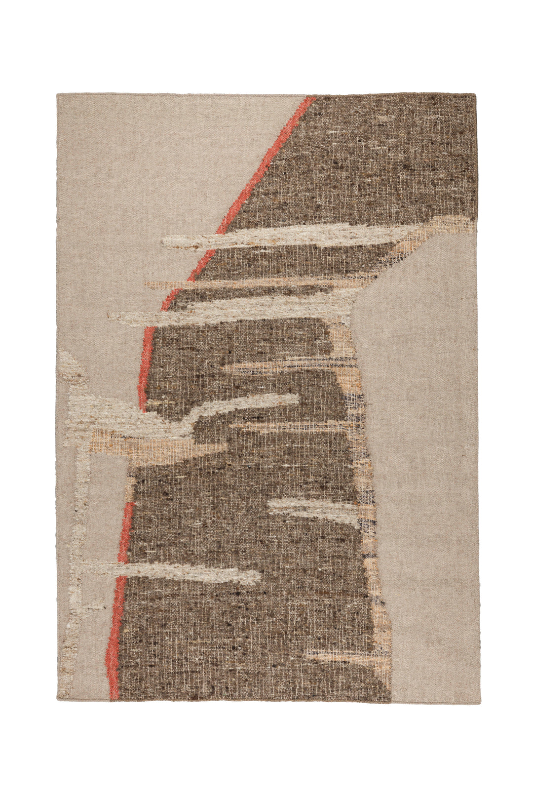 DUTCHBONE Briton gulvtæppe rektangulær beige uld og jute 160x230