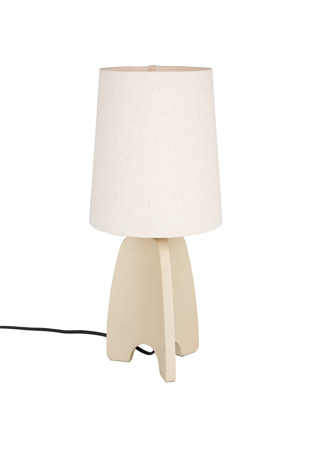 ZUIVER Saba bordlampe creme linned og beige beton
