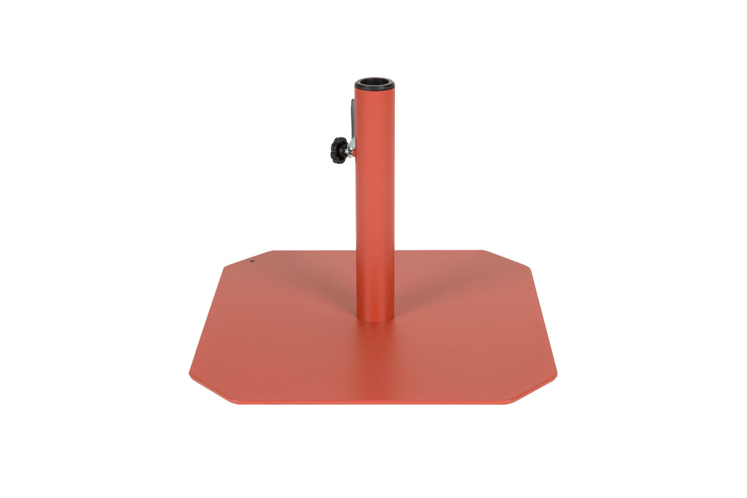 ZUIVER Sunshine parasolfod kvadratisk rød rustfri metal 50x50