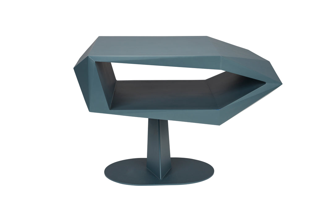 ZUIVER Nord sidebord m. 1 åbent rum sort harpiks og stål 60x40