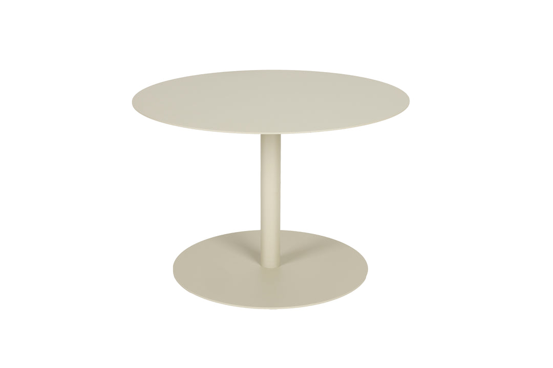 ZUIVER Snow udendørs sofabord rund beige rustfri stål Ø60