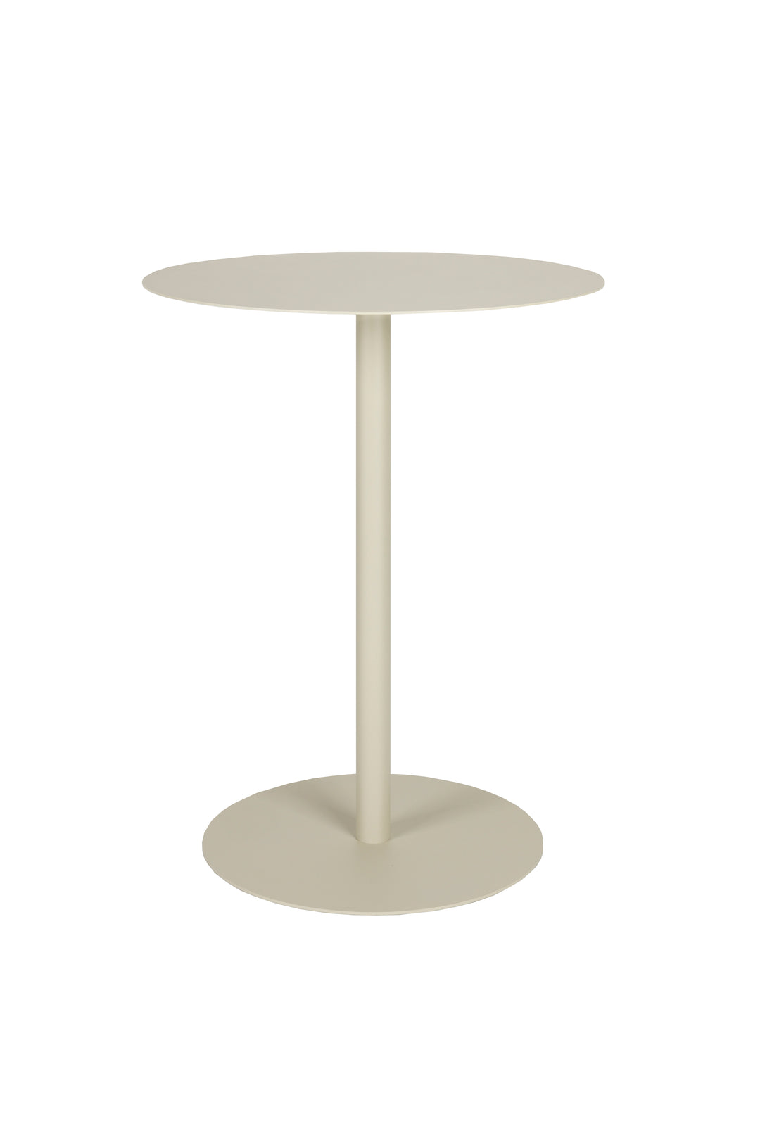 ZUIVER Snow udendørs bistrobord rund beige rustfri stål Ø57