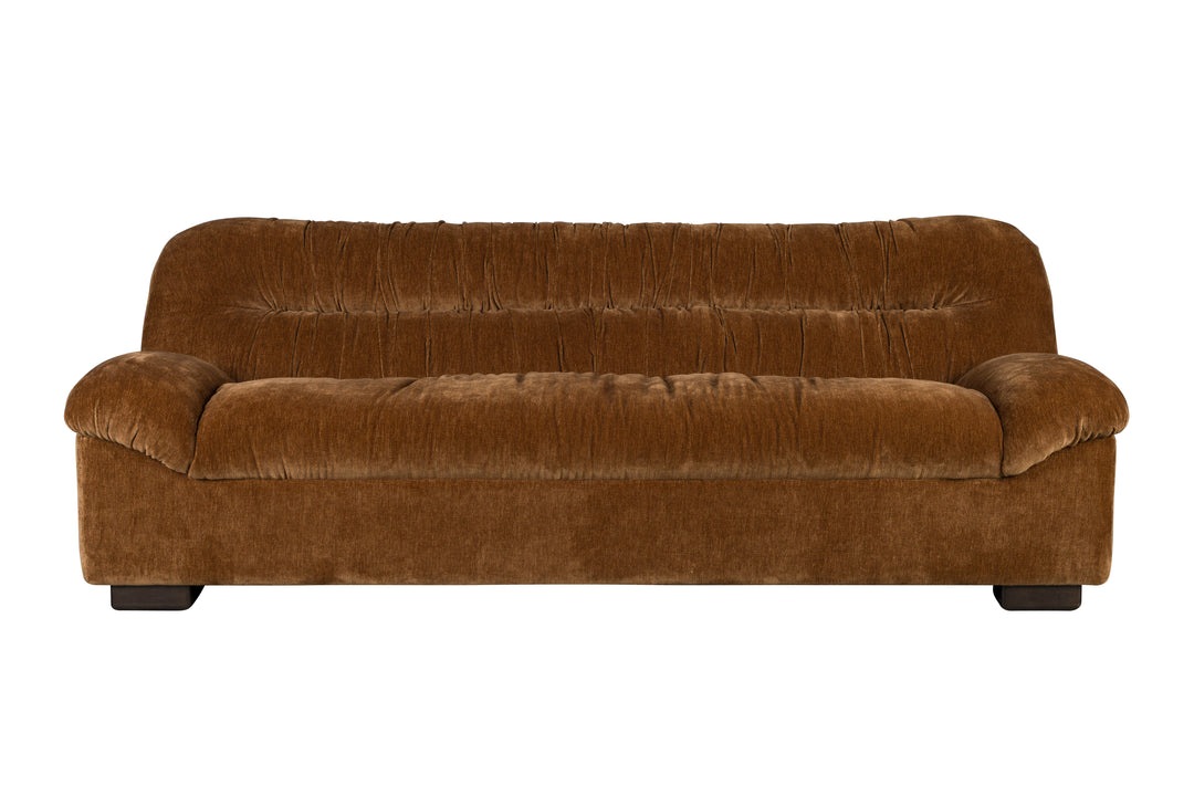 DUTCHBONE Douglas sofa cognac fløjl og og træ