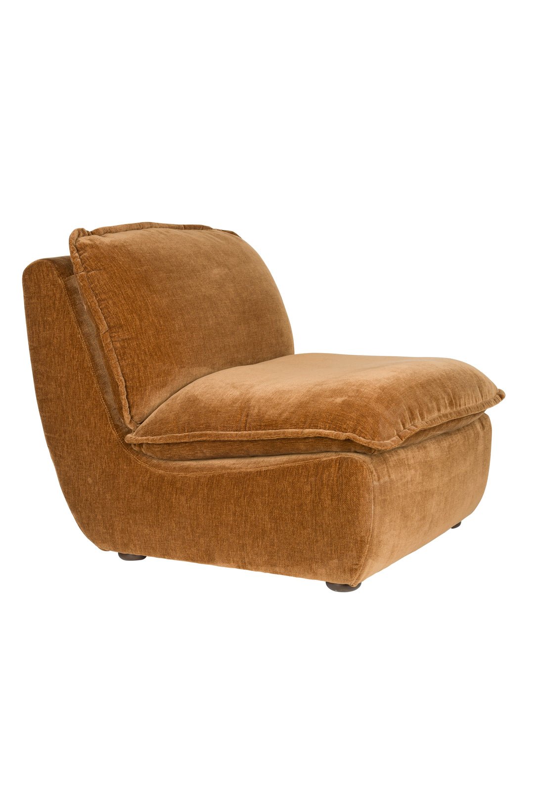DUTCHBONE Radley loungestol cognac fløjl