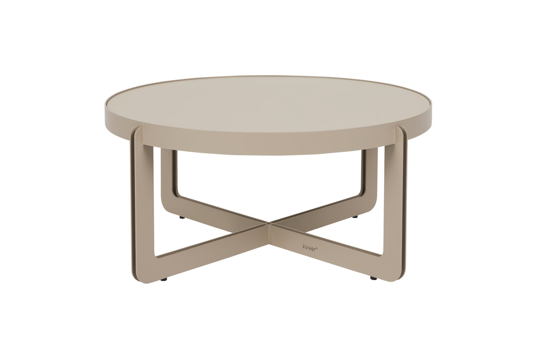 ZUIVER Center sofabord rund beige MDF Ø68