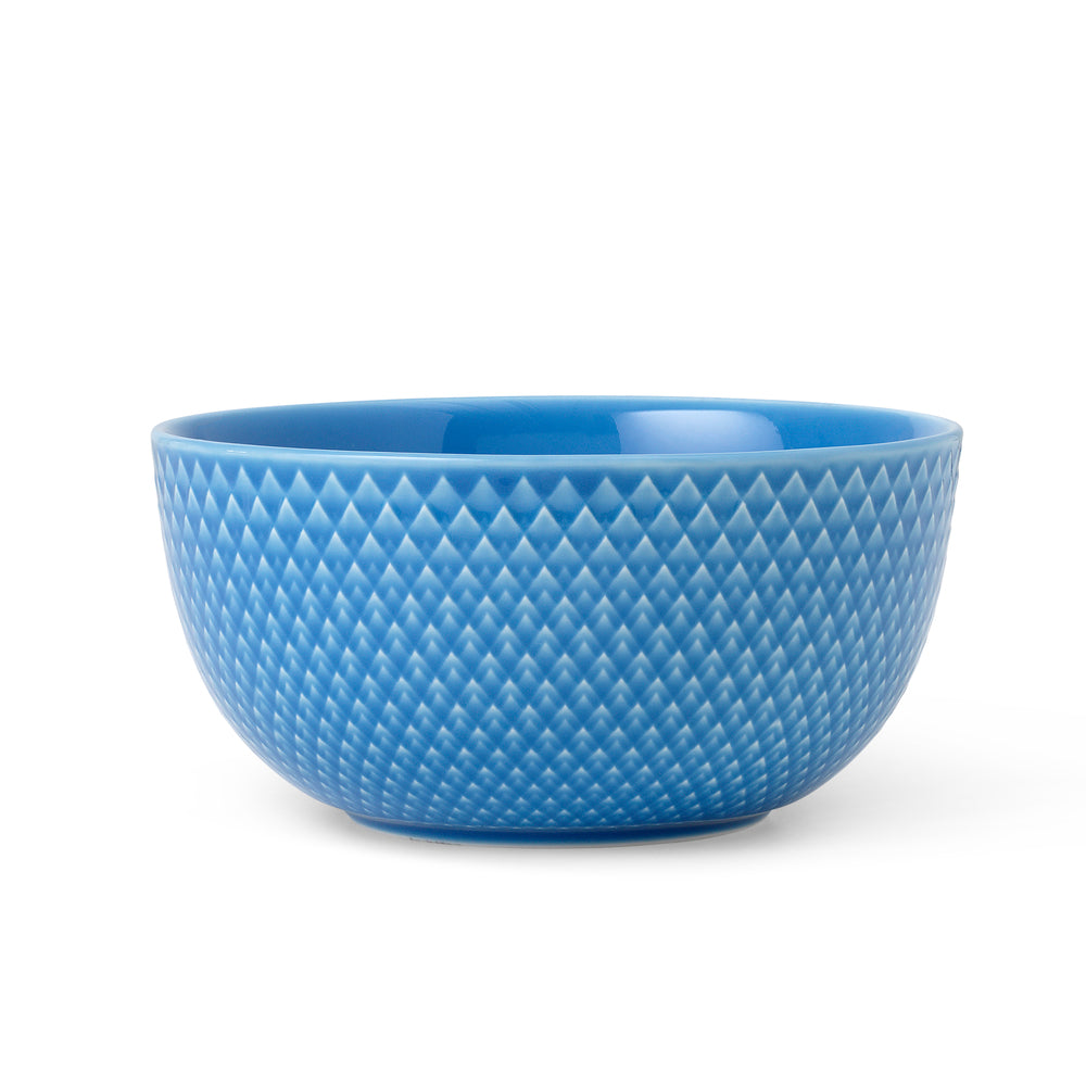 Produktbillede af Lyngby Porcelæn Rhombe Skål 13 cm blå i premium kvalitet