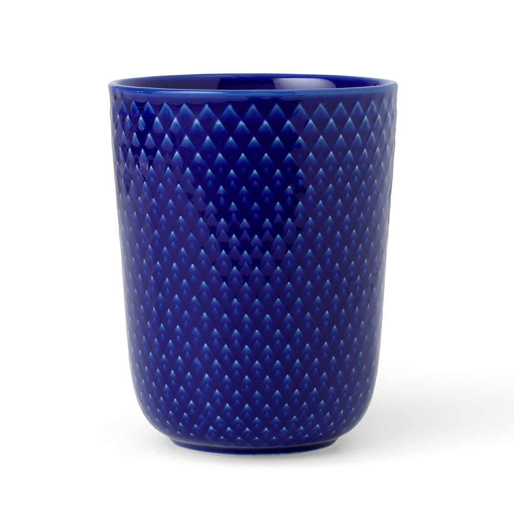Produktbillede af Lyngby Porcelæn Rhombe Krus 33 cl mørk blå i premium kvalitet