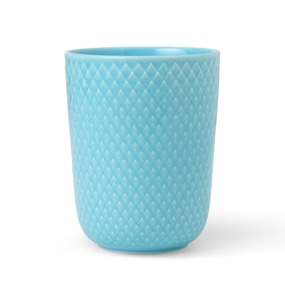 Produktbillede af Lyngby Porcelæn Rhombe Krus 33 cl turkis i premium kvalitet