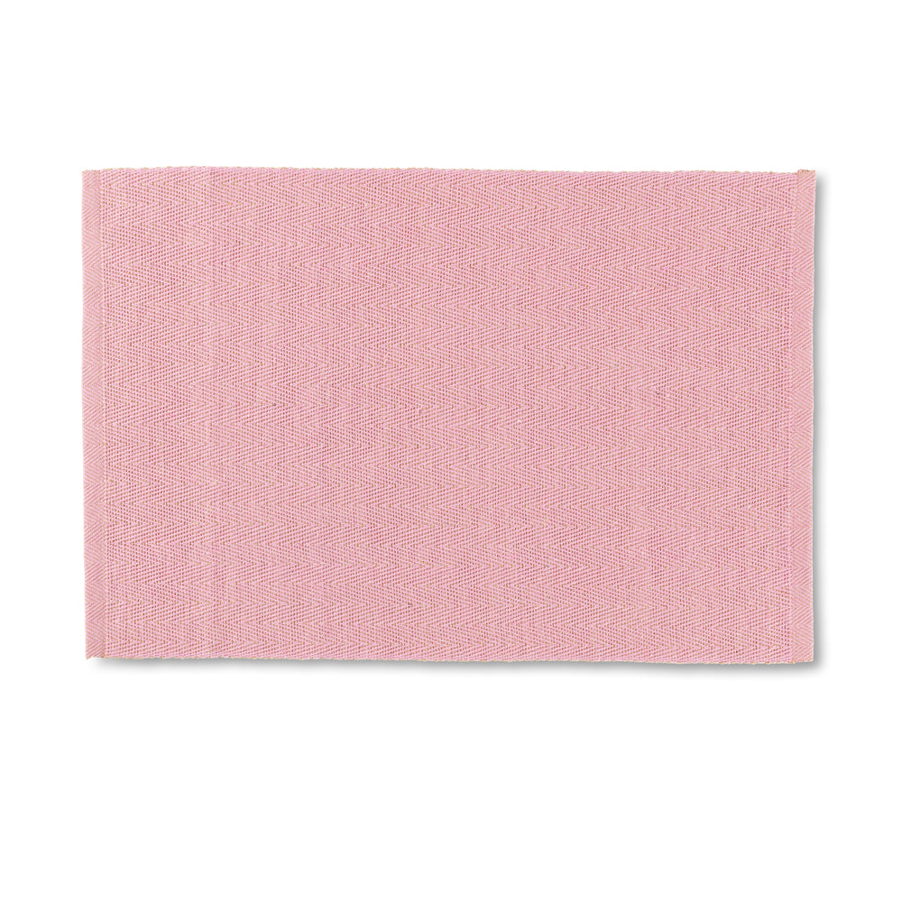 Produktbillede af Lyngby Porcelæn Herringbone Dækkeserviet 43x30 cm rosa i premium kvalitet