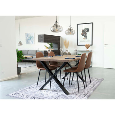 Stockholm Spisebordsstol - 2 stk. i lysebrunt vintage med sorte ben HN1224 ❤ Stort online udvalg i HouNordic ❤ Billig fragt og hurtig levering 2 - 5 hverdage ❤ Varenummer: BGH-41240567251095 / Ean: '5713917008735 på lager - Udsalg på Stol Spar op til 57% - Over 350 kendte brands på udsalg