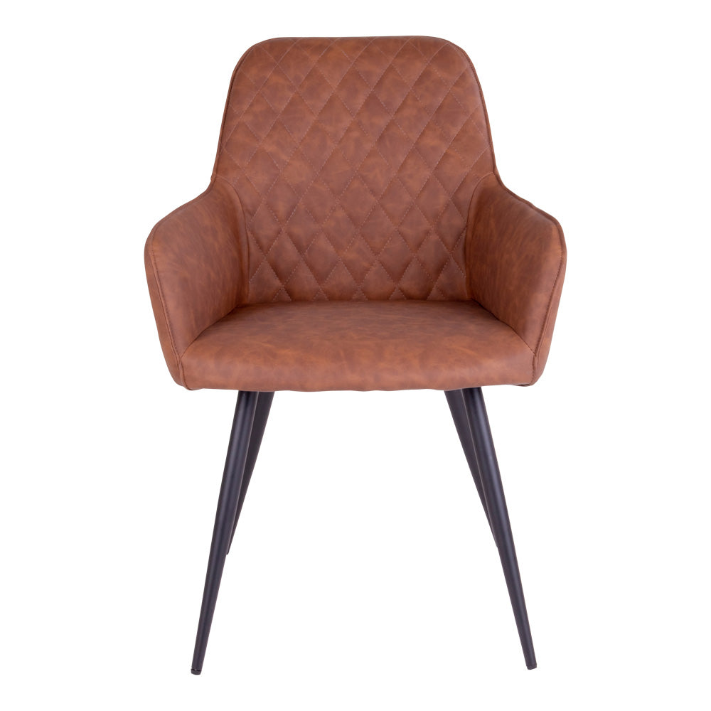 Produktbillede af HOUSE NORDIC HARBO SPISEBORDSSTOL VINTAGE BRUN 87 i premium kvalitet