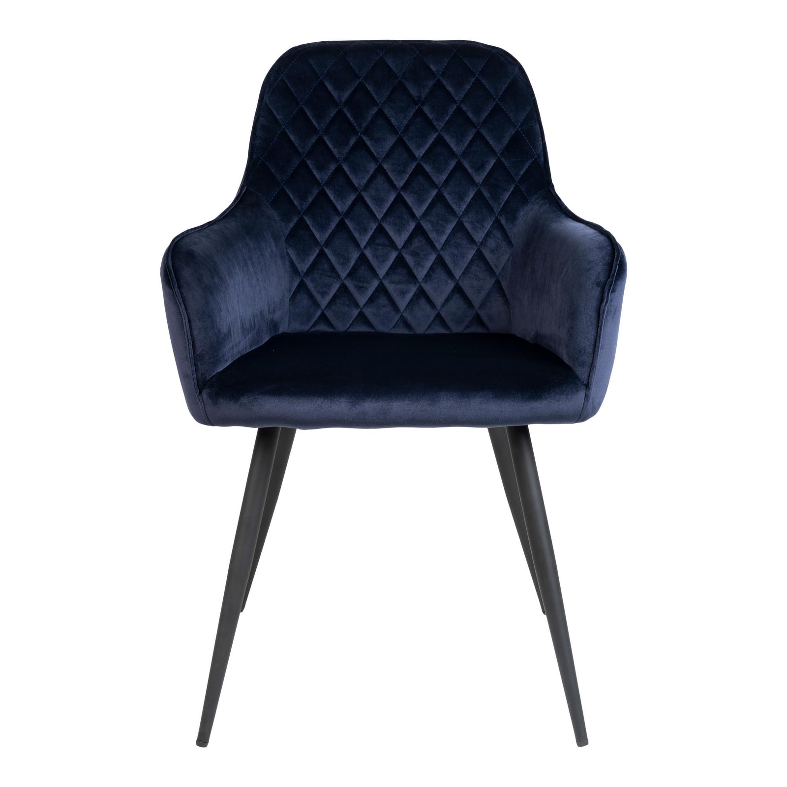 Produktbillede af House Nordic Harbo Spisebordsstol blå velour 87 i premium kvalitet
