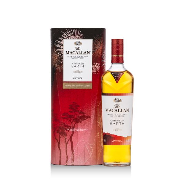 Produktbillede af Macallan A Night On Earth New Year Edition Highland Single Malt Fl 70 på tilbud – premium kvalitet og detaljer
