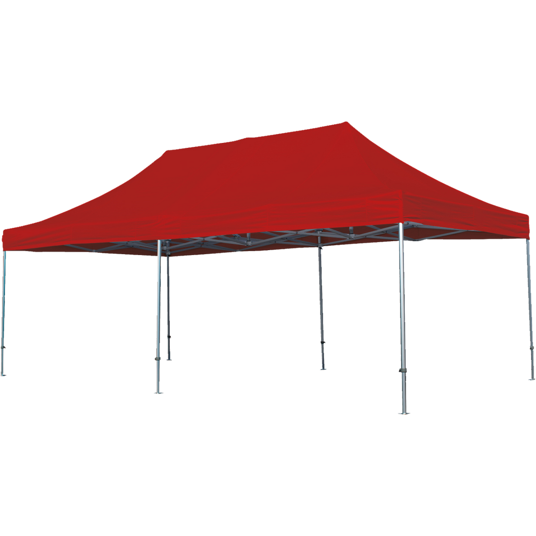 Foldetelt Komplet 4x8m HEXA Heavy Duty - Rød