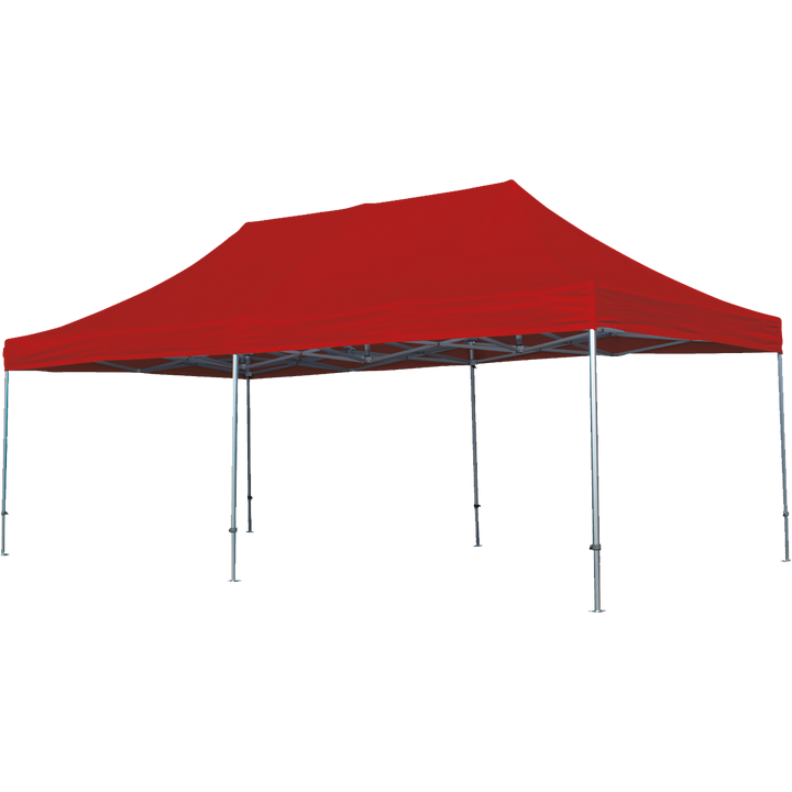 Foldetelt Komplet 4x8m HEXA Heavy Duty - Rød