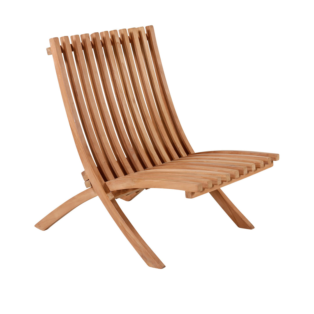 VENTURE DESIGN Kenya Sissor loungestol natur teaktræ
