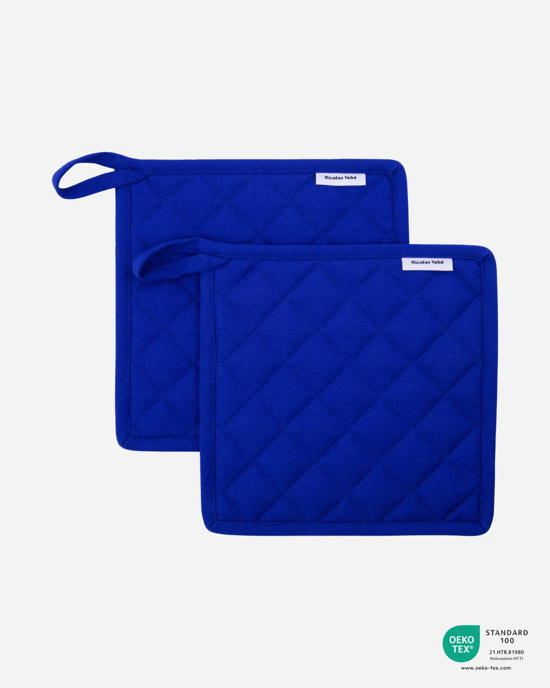 Produktbillede af Nicolas Vahé Grydelapper NVNeat Blå 2 stk i premium kvalitet