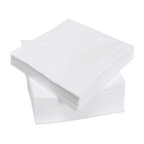 Produktbillede af Frokostserviet 33x33cm Hvid 100 Stk. på tilbud – premium kvalitet og detaljer
