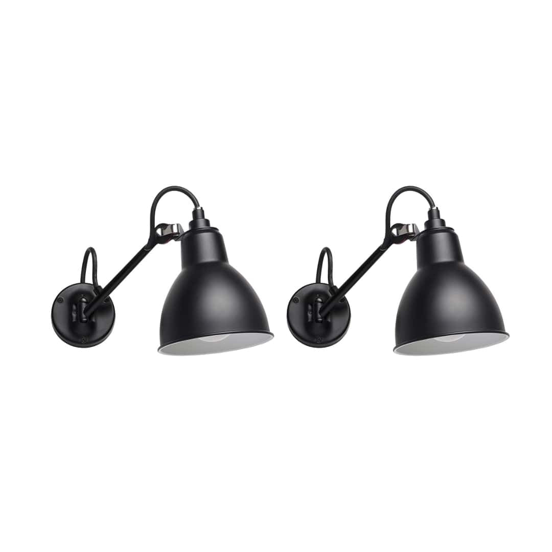 Produktbillede af 104 Badeværelse Væglampe Sort 2 pak Lampe Gras i premium kvalitet