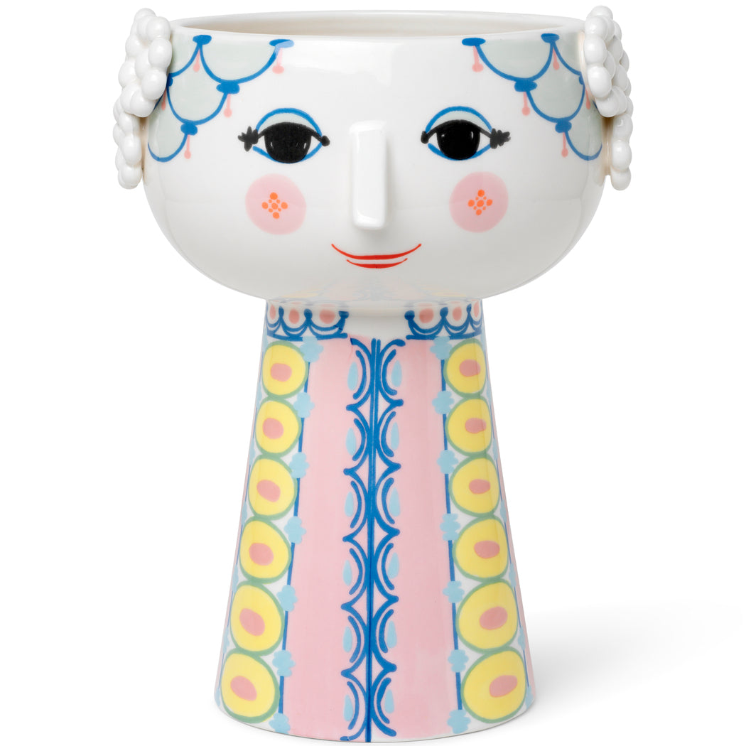 Produktbillede af Bjørn Wiinblad Eva Vase pink H 23 cm i premium kvalitet