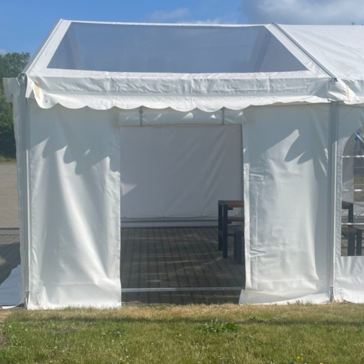 Produktbillede af Side 2,2m hvid kd/dør GV v. PVC på tilbud