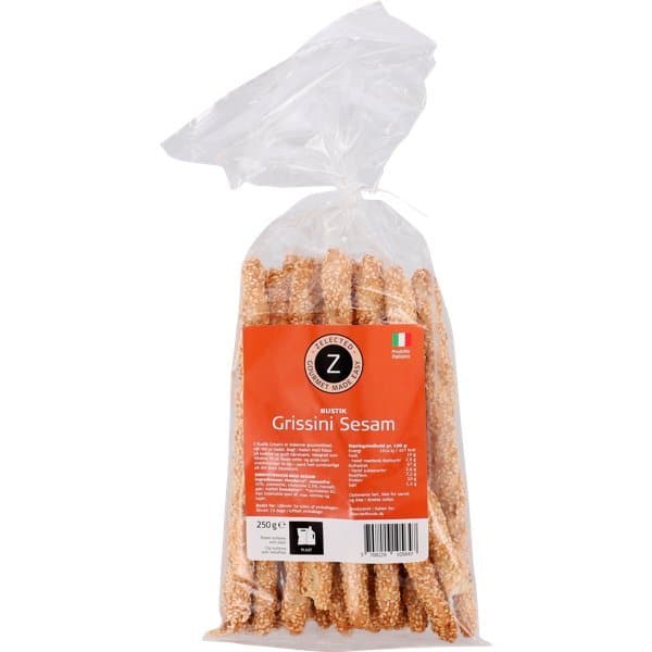 Rustik Grissini Sesam 250g Zelected ❤ Kæmpe udvalg i Zelected ❤ Billig fragt og hurtig levering 2 - 5 hverdage - Varenummer: BAR-693538 / Ean: '5708229105647 på lager - Udsalg på Delikatesser Tapas Brød Spar op til 65% - Over 454 design brands på udsalg