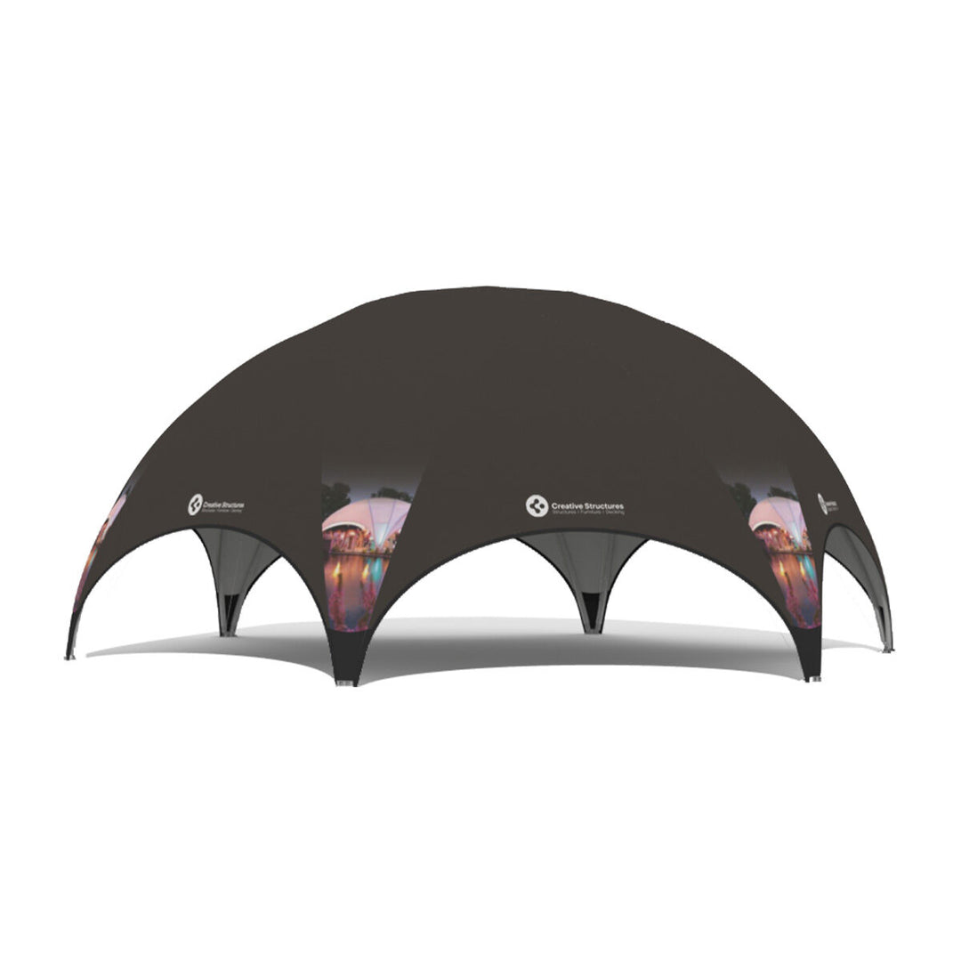 Produktbillede af BUBBLE Hexadome L komplet med tagdug Fullprint på tilbud
