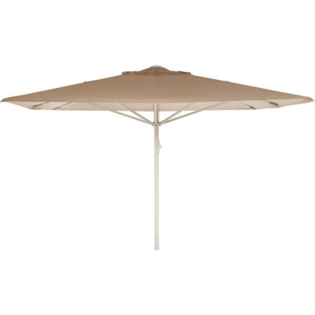 Produktbillede af Kæmpeparasol 3x3m u/frisekant NY Beige på tilbud