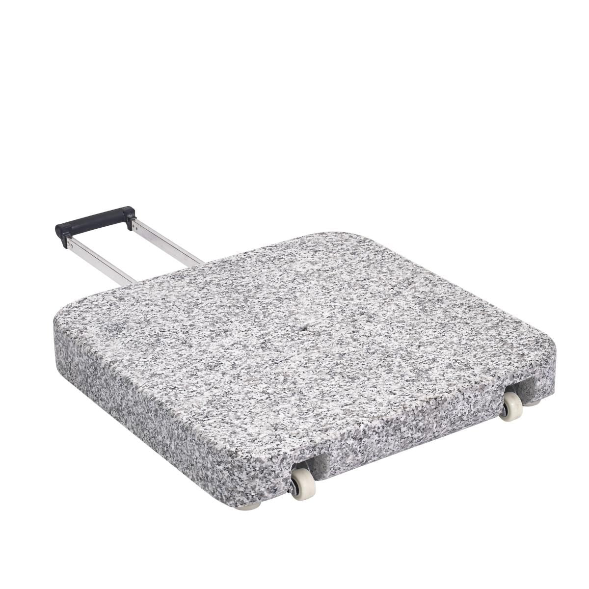 Produktbillede af Granitfod med hjul 55x55x9cm 55kg på tilbud
