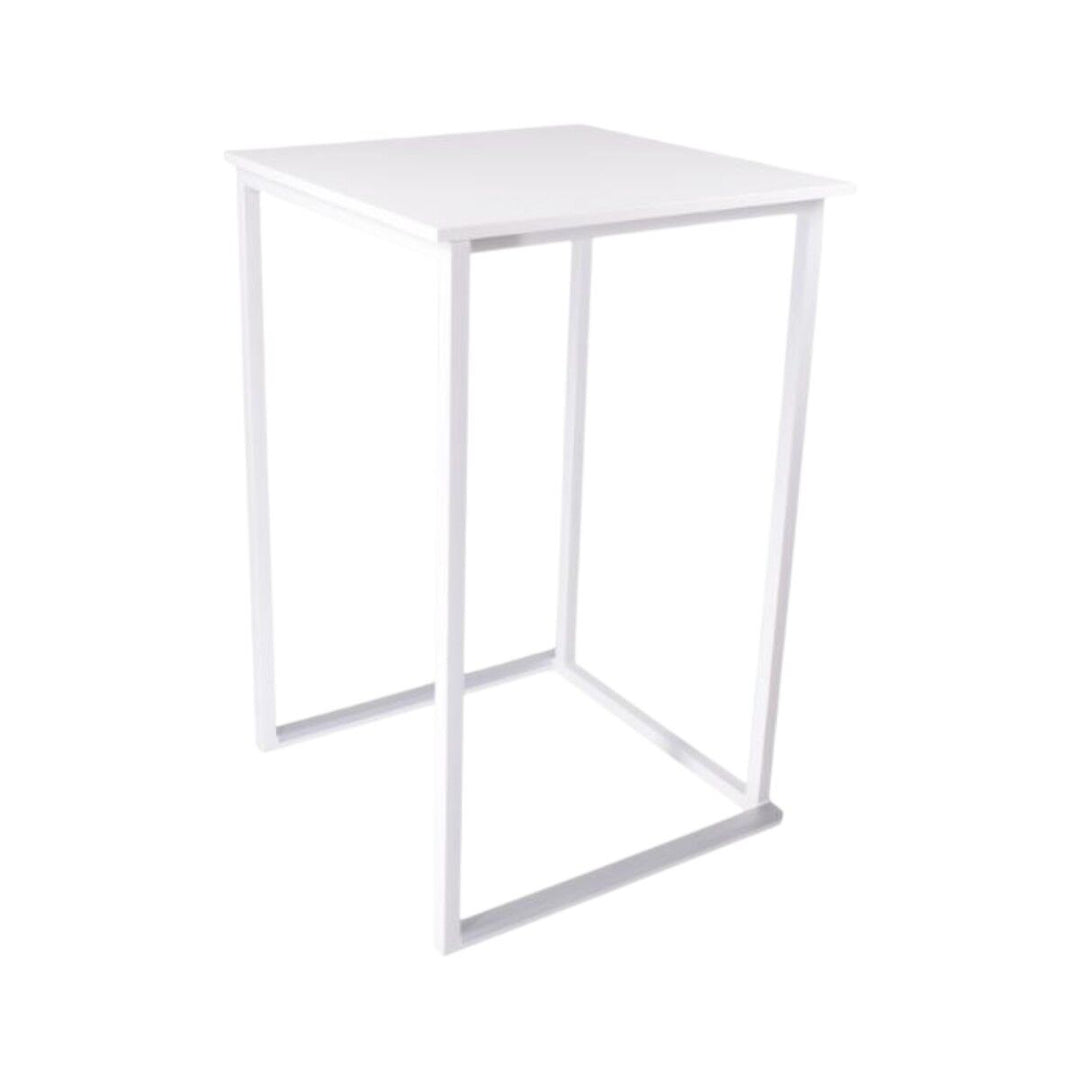 Produktbillede af Square Ståbord 70x70cm Hvid-hvid på tilbud