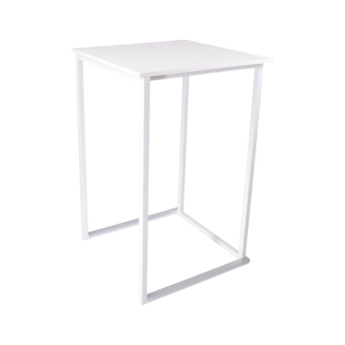 Produktbillede af Square Ståbord 70x70cm Hvid-hvid på tilbud