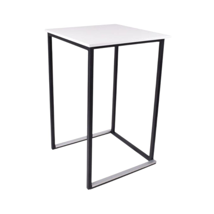 Produktbillede af Square Ståbord 70x70cm Sort-hvid på tilbud