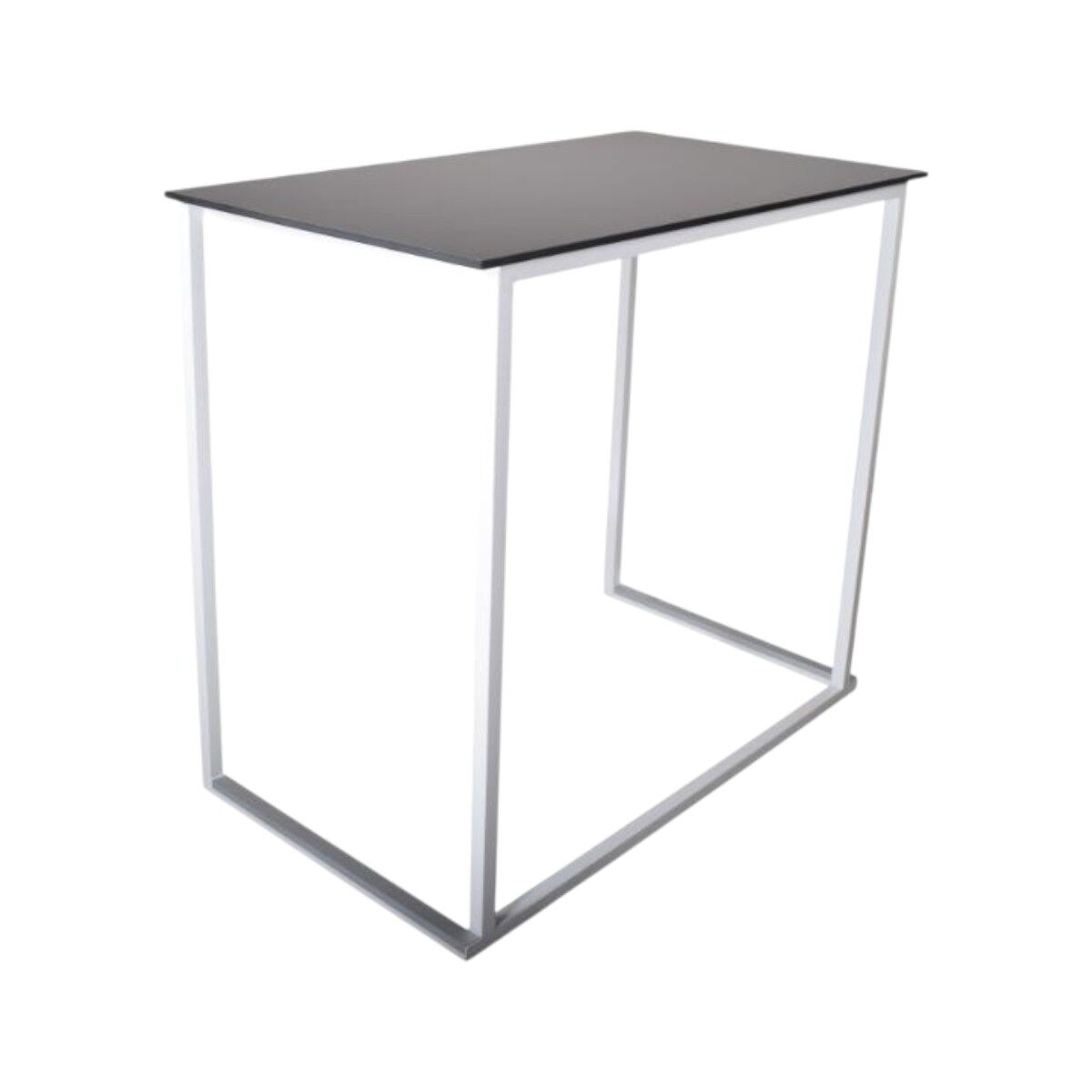 Produktbillede af Square Ståbord 120x70cm Hvid-sort på tilbud