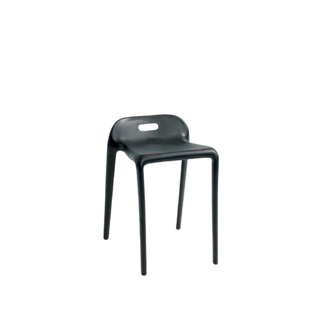 Produktbillede af Taburet stabelbar Sort på tilbud