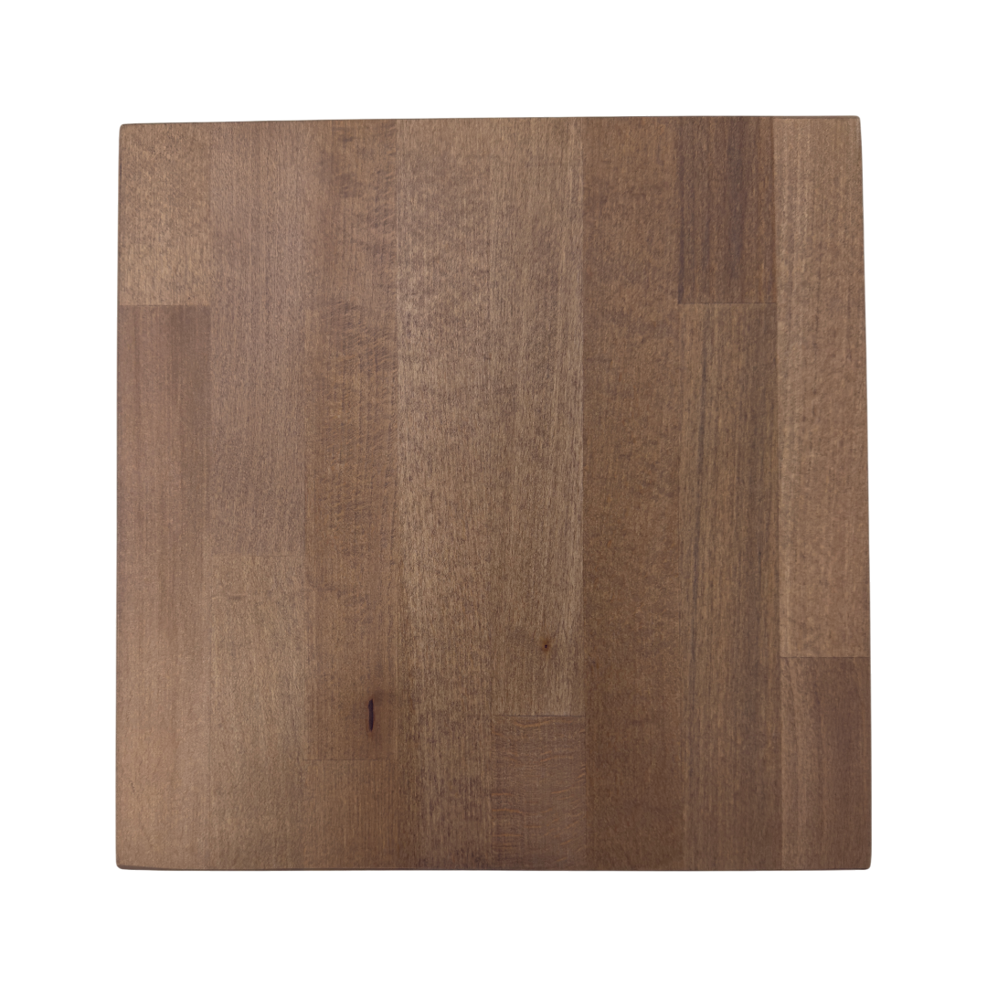 Produktbillede af Bordplade massivt bøg 38mm lys valnødde bejse 70x70 cm på tilbud