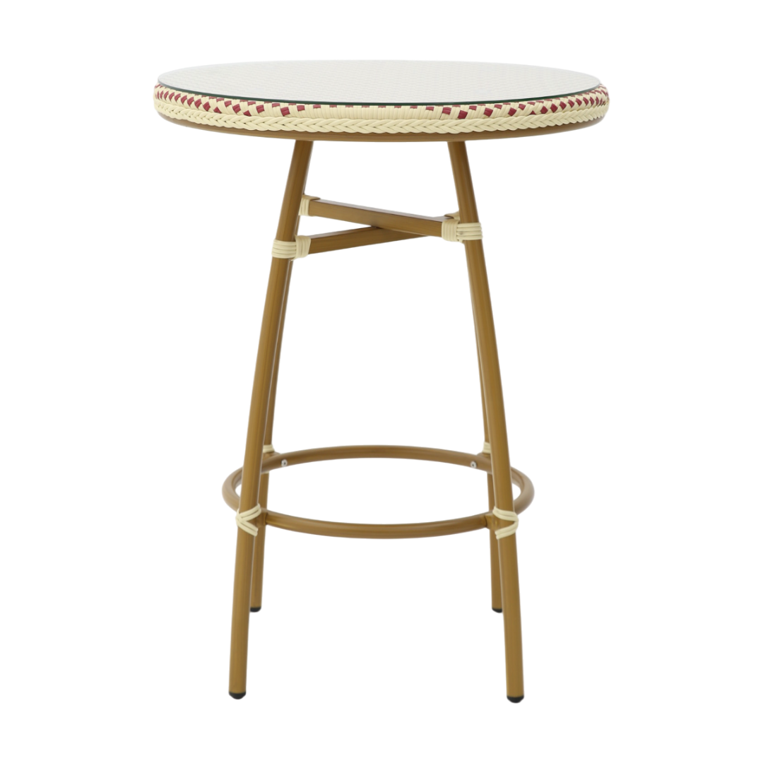 Produktbillede af Paris Ståbord Flet Rød-beige på tilbud